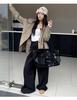 Large Kelly Cowhide Crossbody & Shoulder Bag - Fashionable Underarm Platinum Handbag with Spacious Capacity