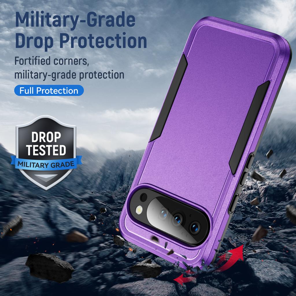 Heavy Duty Rugged Phone Cases for Google Pixel 10 9 Pro XL Shockproof Protective Cover for Pixel 8 7 6 Pro 8A Anti-Drop Case