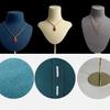 Mannequin Shaped Necklace Showcase Stand Stylish Portrait Model Jewelry Holder Tabletop Neckchain Pendant Display Rack