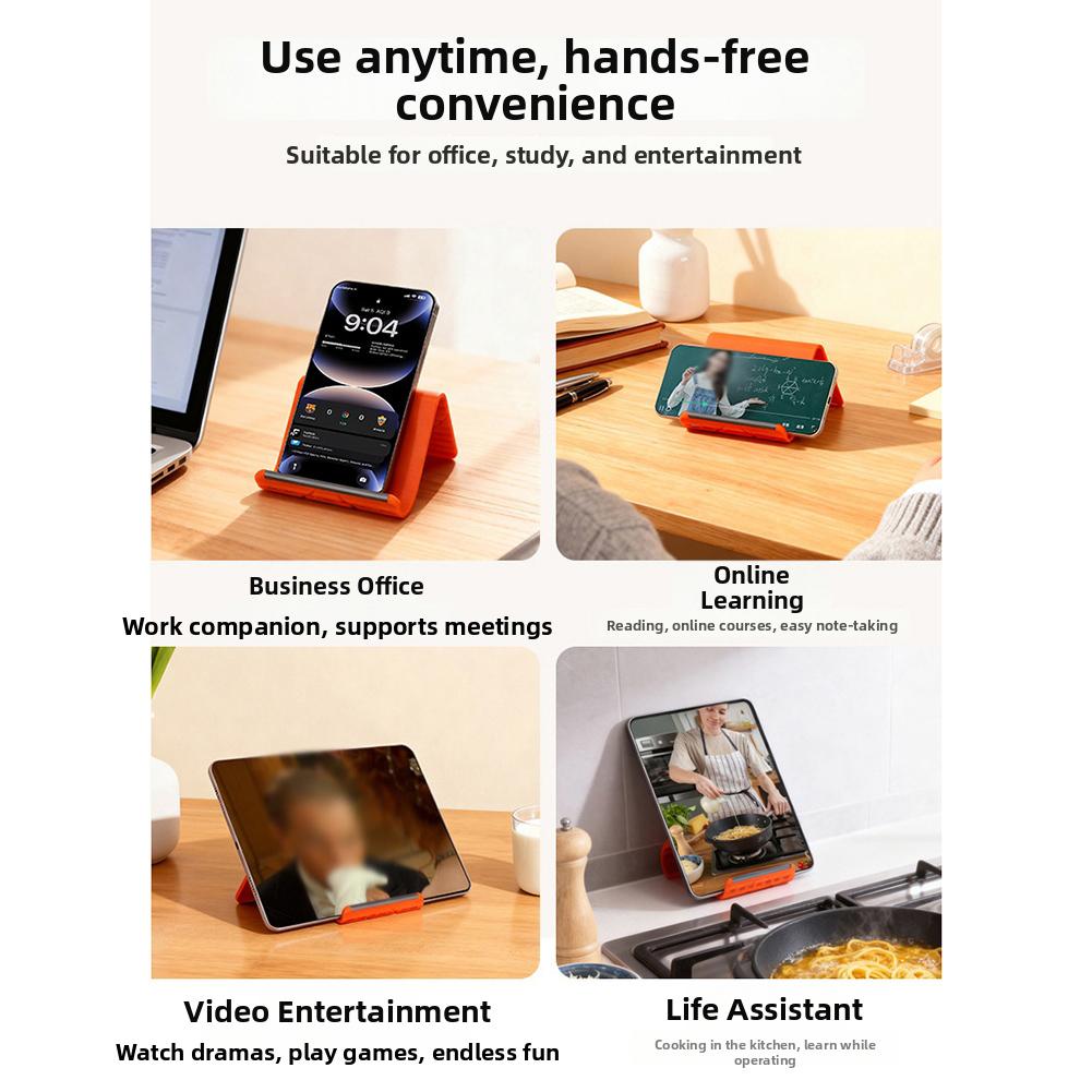 Supporto Lazy Multifunzionale in Silicone Pieghevole Arbitrariamente Deformabile Creativo Universale da Scrivania per Telefono Tablet Laptop