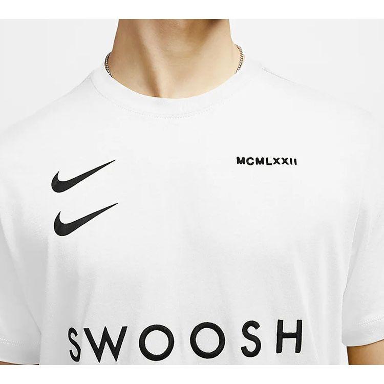 Nike Sportswear Swoosh Short Sleeve T-Shirt Men Tops White CV5893-100