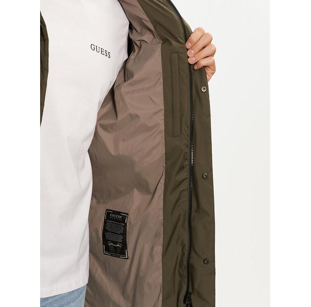 Winter Jacket Geox Sapienza M4628K TC188 F1789 Khaki Regular Fit