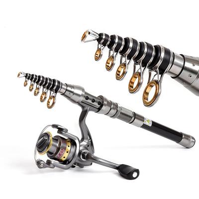 1.5M-2.4M Ultraleichte Carbon Teleskop Angelrute Karpfenruten Salzwasser Süßwasser Professionelle Köder Angelrute Tackle