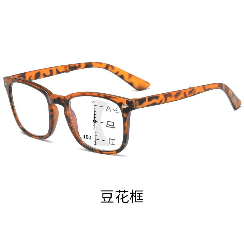 

Fashion Intelligent Color-Changing Folding Reading Glasses Men S Far And Near High Definition Anti-Blue Reading Glasses Discoloration multi-focus discoloration gray +400 degrees