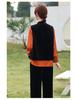 Zodiac Year Velvet Embroidered Vest for Middle-Aged Women - Color Block Stand Collar