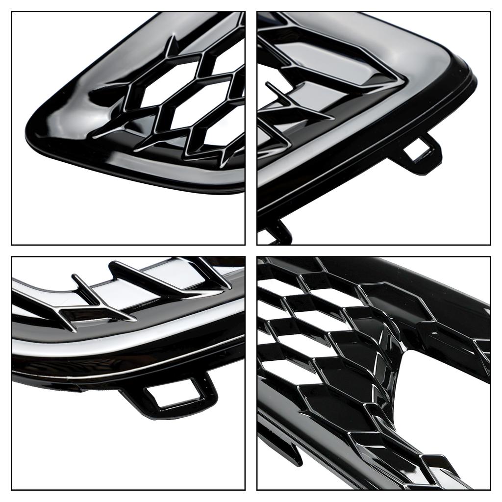 2PCS Front Bumper Fog Light Lamp Cover Bezel Grille Fit Ford Focus 2015-2018