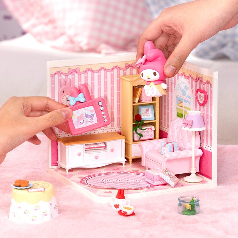 Rolife x Sanrio Super World Super Cute Journal Collection Kuromi/My Melody 3D Puzzle DIY House Assembly Toy DWL01-04-1
