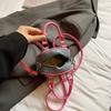 Contrast Color Leather Crossbody Bag 2026 New Mini Purse Cute Trend Lady Lipstick Bag Versatile Shoulder Phone Bag Day Clutches