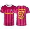 Zara Larsson Midnight Sun Pink Football Jersey Street Trendy Printed Unisex O-Neck T-Shirt Sports Quick-Drying Short-Sleeve Tees