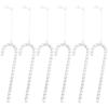 Transparent Acrylic Snowflakes Shatterproof Icicle Pendants Ice Strip Xmas Tree Ornaments  New Year