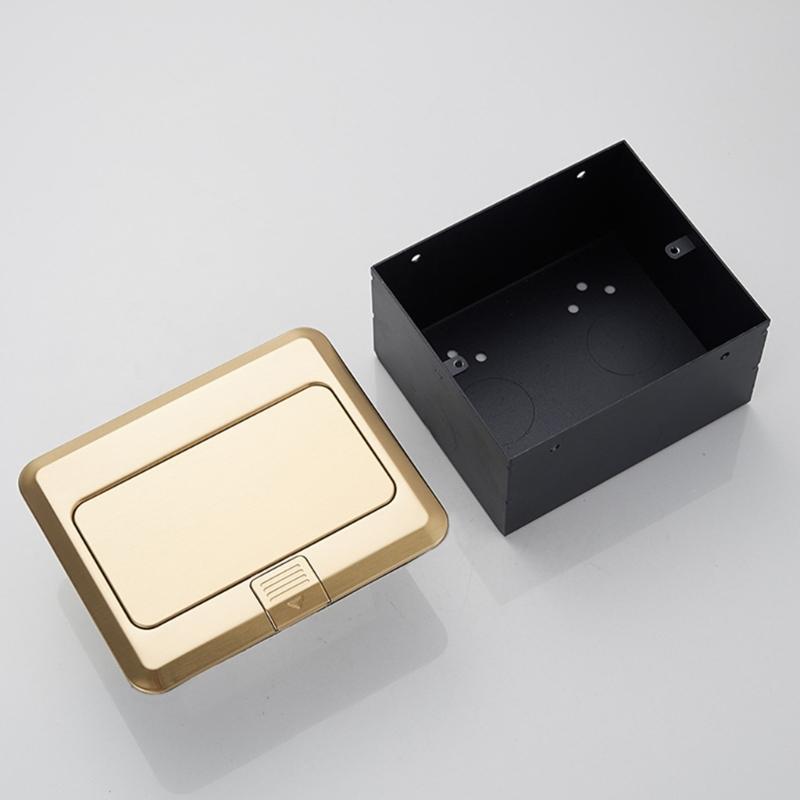 Strong Steel Ground Power Outlet with Spring Loading Popup Mechanism Corrosion Resistant Floor Port US Compatible