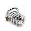 BDSM CB Lås 304 Rustfritt Stål Penisbur Slave Pikkringer Uretral Kyskhet Voksen Sexleketøy Ballestrikk Fetisj Tortur