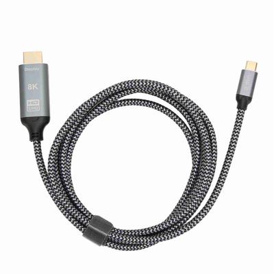 כבל מתאם 8K USB C ל-HD Multimedia Interface זכר לזכר Type C USB3.1 ל-HD Multimedia