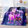 K-Pop-Demon-Hunters Blanket Hot Anime Flannel Blanket Fan Gift Suitable for Home Leisure Camping Travel Multifunctional Blanket1
