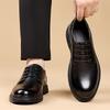 Fashion Men's Leather Oxford Shoes Business Formal Dress Shoes for Office Comfortable Slip-Resistant Flats Luxury Brand Men Casual Shoes