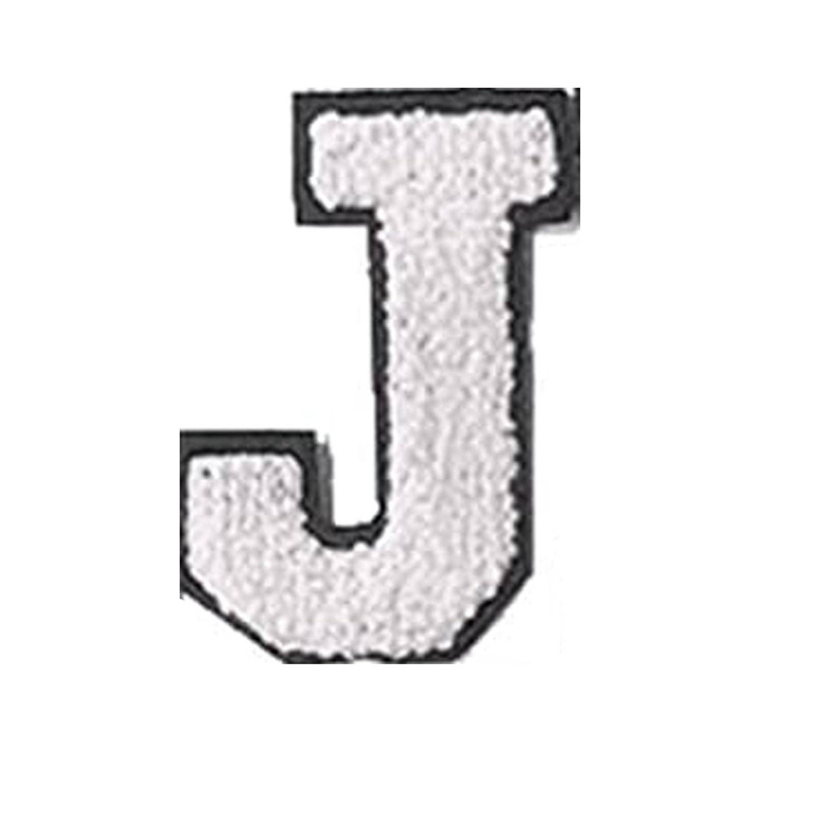 

Английские буквы алфавита полотенце вышитые нашивки для детской одежды сумки джинсы пришить аксессуары DIY имя патч аппликация J белый