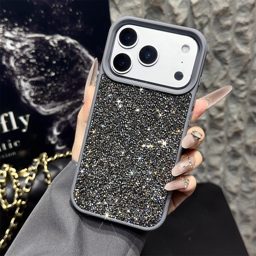 Luxury Fantasy Bling Little Rhinestone Glitter Phone Case For iPhone 17 14 15 16 Plus 13 12 11 Pro Max Shockproof Bumper Cover