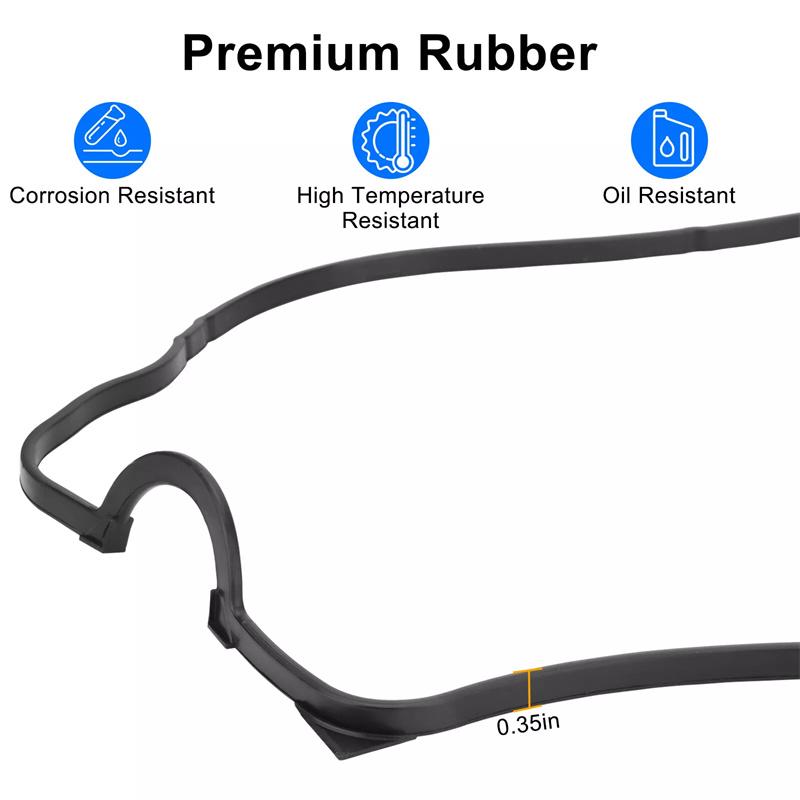 Vs50499R Valve Cover Gasket Set Fits For Honda Civic Coupe Sedan Dx Ex Lx 1.6L Sohc L4 D16Y7 Vs50500R