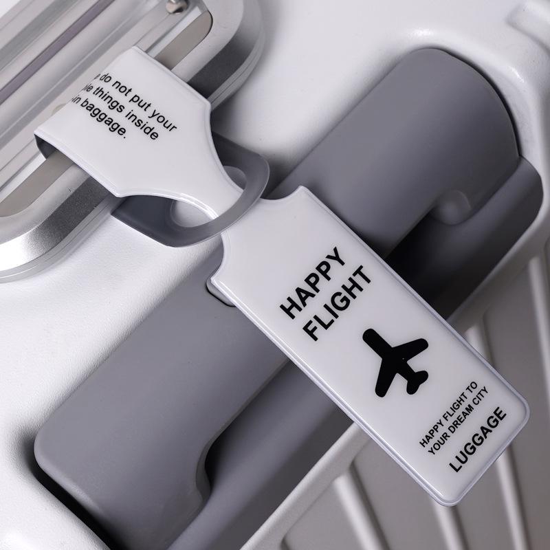 PVC Luggage Tag: Anti-lost Creative Suitcase Label for Travel Trolley & Boarding Pass