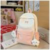 New female cute schoolbag versatile small fresh star bow junior high school college student backpack class backpack