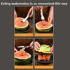 Rust-proof Watermelon Fork Cutter Stainless Steel Fruit Digging Tool Watermelon Cube Cutter  Summer