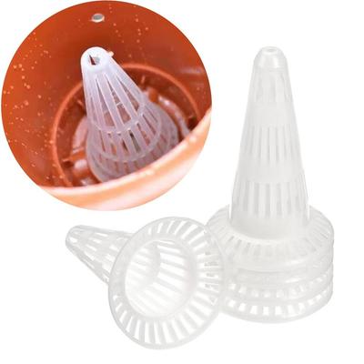 10pcs New Plastic Hole Mesh Cup Breathable Prevent Soil Loss Coniform Grid Mat Leakproof Bonsai Pot Conical Bottom
