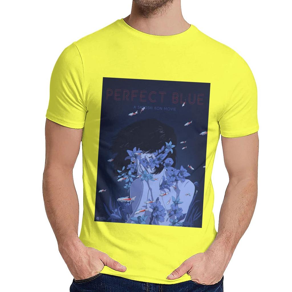 Round Collar Amazing Perfect Blue Satoshi Kon Anime 1997 T Shirt Hip Hop Unisex Soft Slim