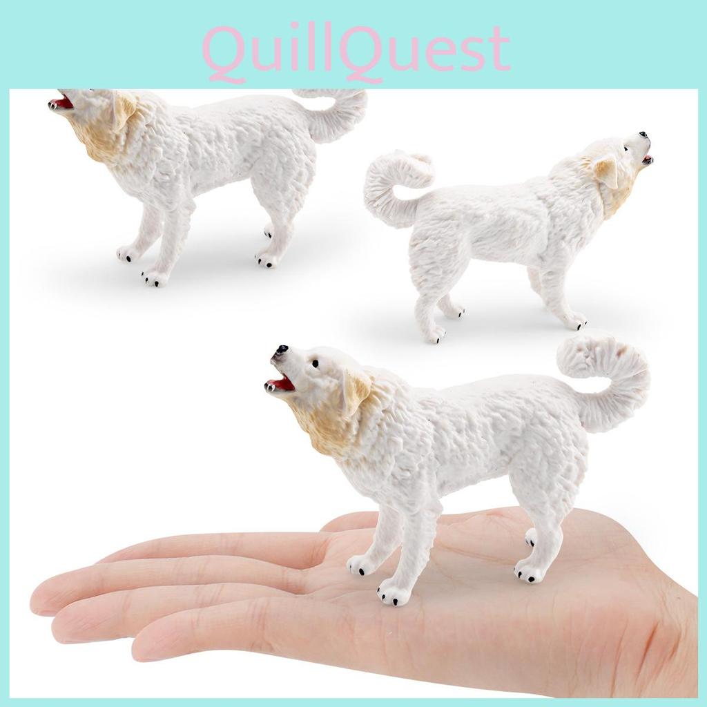 Pvc Realistic Pyrenees Mountain Dog Model Toy For Childrens Educational Play And Home Decor