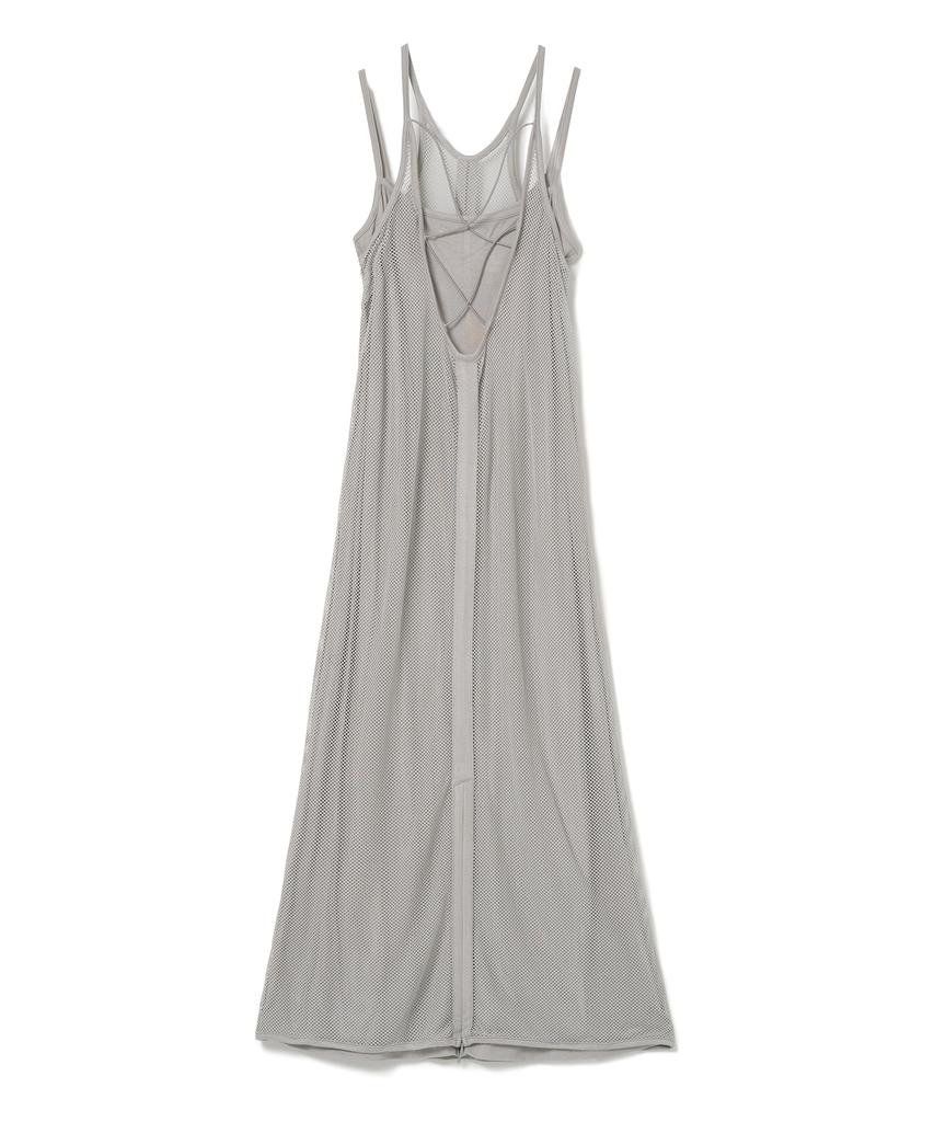 Milo Woman Mesh Back String Jersey Dress [Light Grey]
