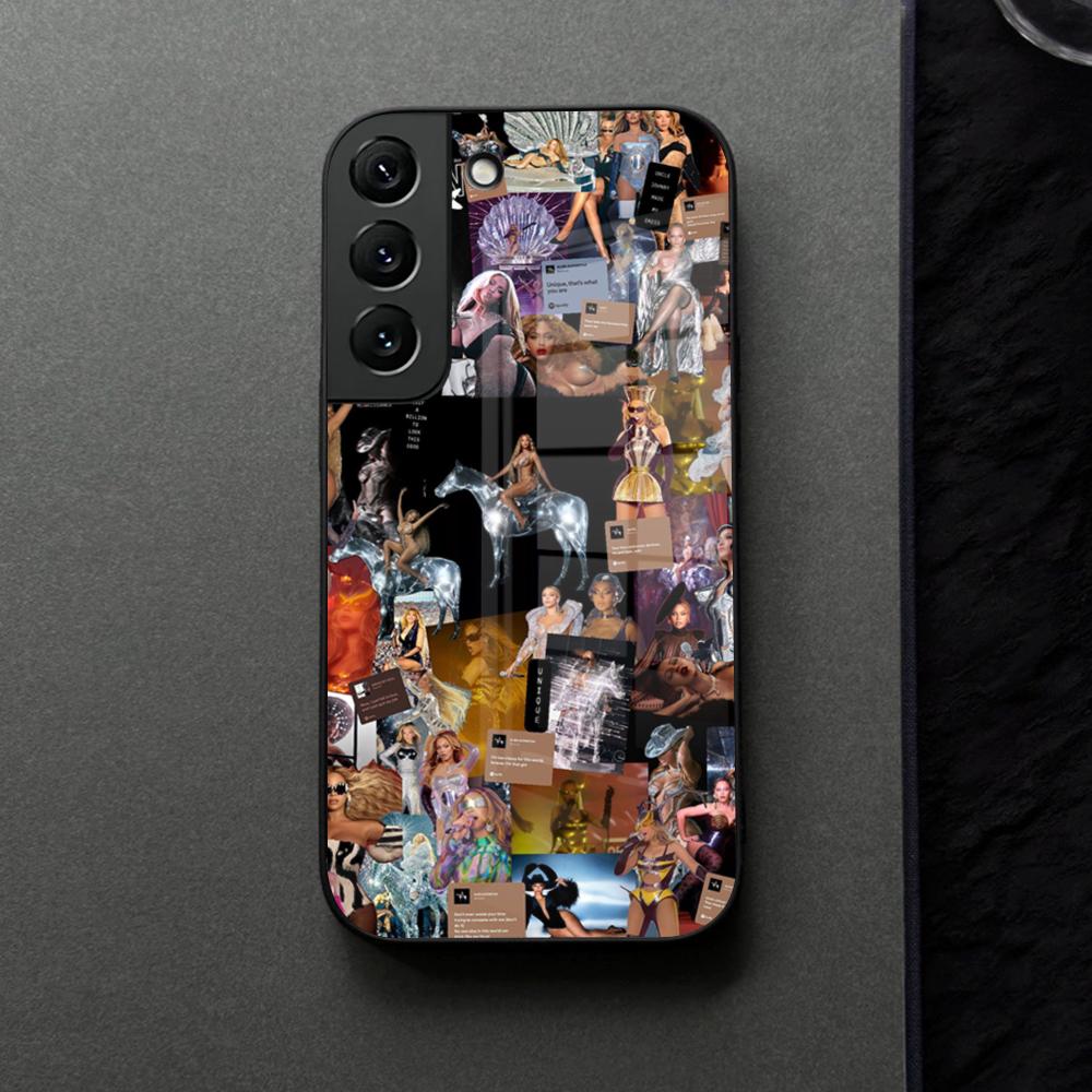 Album Bey Beyonce Phone Case Glass For Samsung Galaxy S21 S26 S25 S22 S20 S24 S23 Ultra Fe Plus A16 A34 A54 A24 Coque