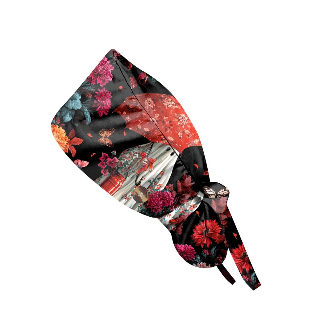 Women's Halloween Printed Ponytail for Work Shower Hair Wrap