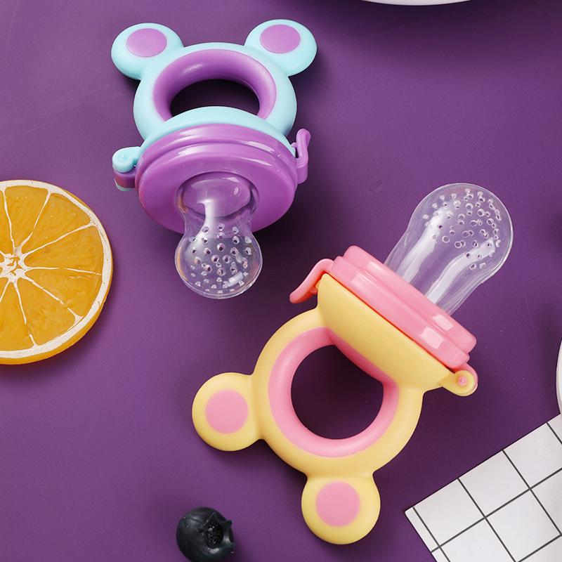 LVSU Silicone Baby Teether: Soothe Teething, Prevent Hand-Sucking, Includes Teething Gel & Fruit Feeder