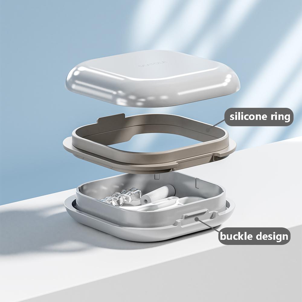 Newest Dental Braces Storage Box Orthodontic Denture Retainer Container Oral Partial Teeth Brace Portable Boxes