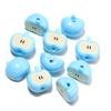 10pcs/lot Colored Half Apple-Shape Acrylic Beads Loose Spacer Bead For Jewelry Making DIY Charms Phone Chains Bracelet Accessory