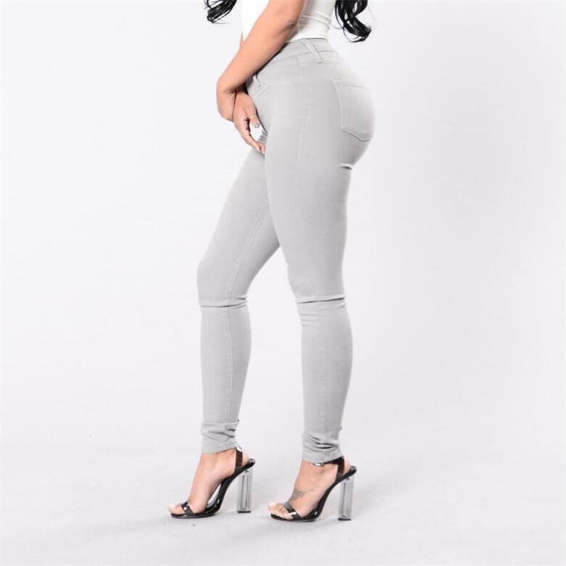 European and American Fashion Slim Fit Elastic Denim Women's Leggings