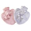K Collection Heart Pom Pom 1L Hot Water Bottle Cover (Pack of 2)