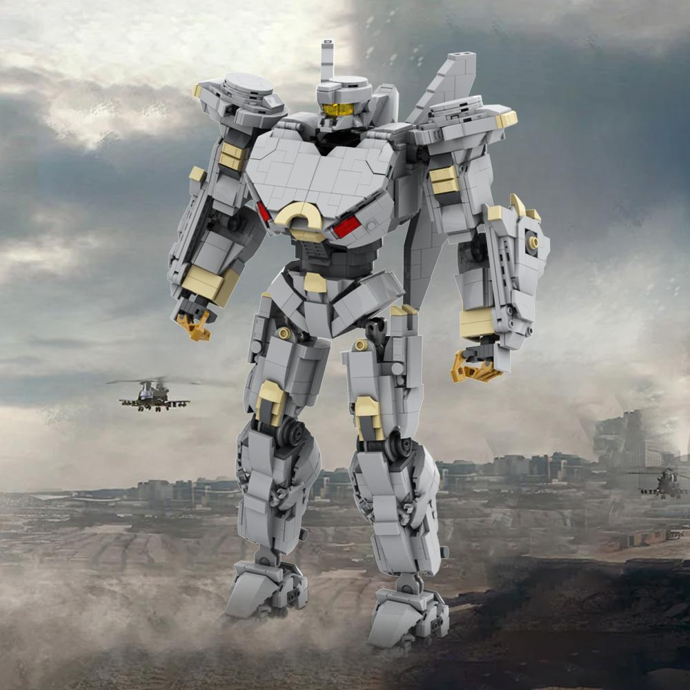 MOC Science Fiction Film Striker Eureka Mecha Hunter Model Building Blocks Gypsy Crisis Fighting Mecha Bricks Toy Gift