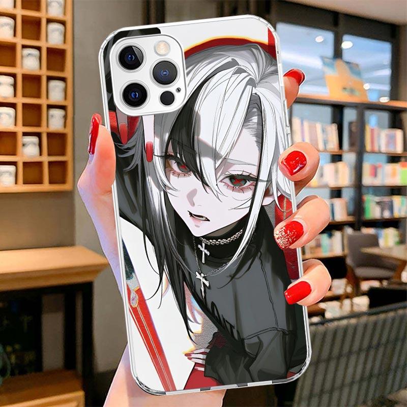 Arlecchino Genshin Impact Cover Phone Case For iPhone 16 17 Air 15 14 Pro Max 16E Phone Case 13 Mini 12 11 7 SE 8 Print Pattern