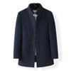 Winter Wool Cashmere Coat Men's New Casual Woolen Thickened Mid-length Woolen Coat for Men