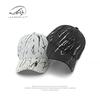 Hat Men's Breathable Outdoor Sunscreen Sun Hat Hard Top Baseball Cap Women's Versatile Personality Graffiti Cap Tide
