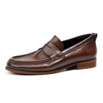 Loafers Men'S Casual Shoes First Layer Cowhide Retro Handmade Old Men'S Shoes Soft Sole Soft Surface Leather Shoes 709-5