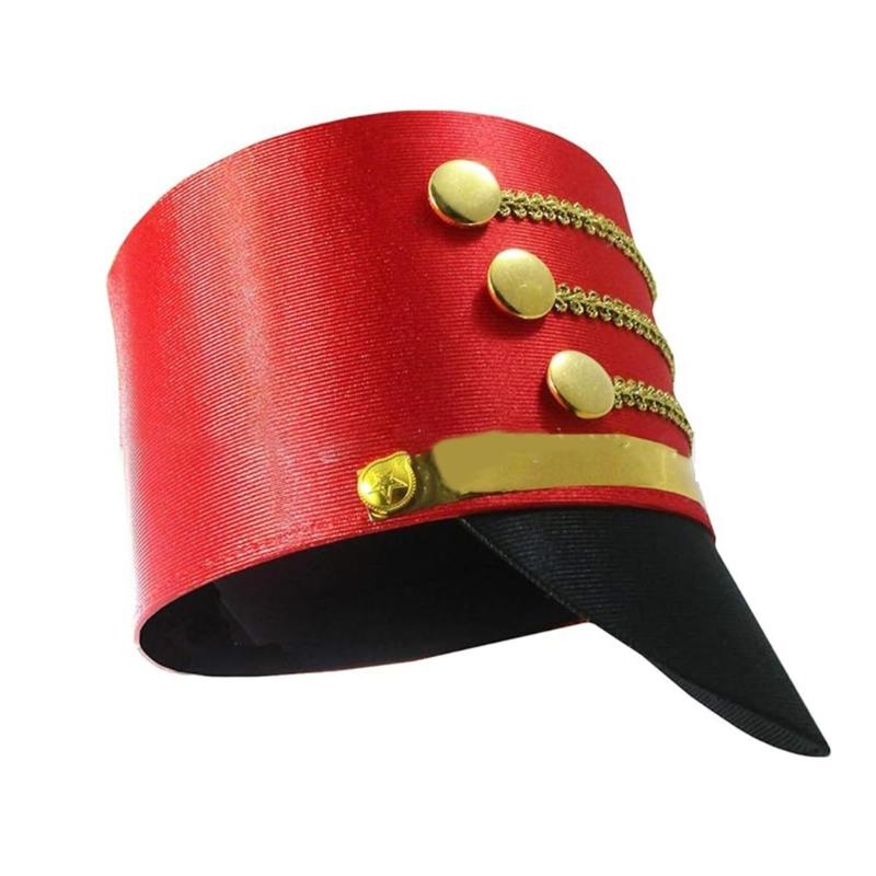 Nutcrackers Soldier Tall Hat Stage Performances Hat Warm Comfortable Hat for Holiday Celebrations