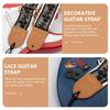 LIFKOME 1 Set Adjustable Lace Kit Strap for Electric Replacement Acoustic Guitar Adjustable Strap Set Accessories for Bass Guitar Guitar, Strap,