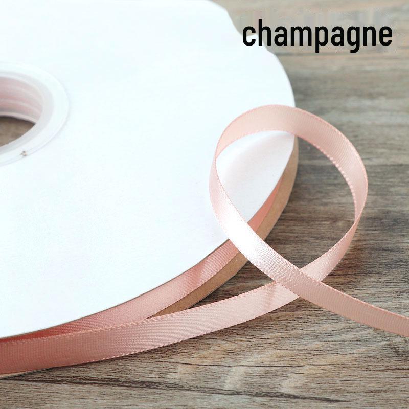 1cm High-Density Silk Ribbon for DIY Bows, Gift Wrapping, Cake Decoration, and Flower Bouquets