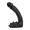 All Black - Dildo, Strongly Curved, 19 Cm