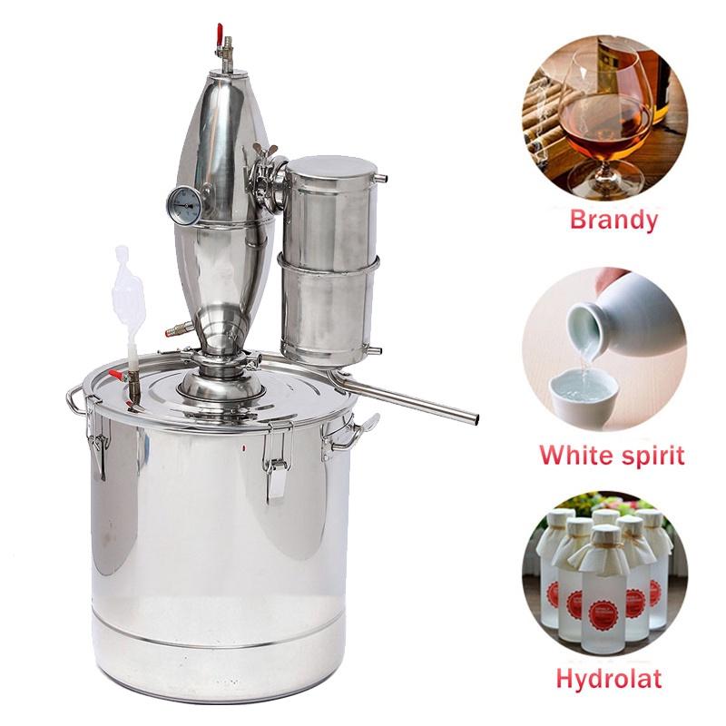 50L 304 Stainless Steel Alcohol Distiller Brew Kit Distillation Purifying Alcohol Brewing Making Alcohol Making Tools