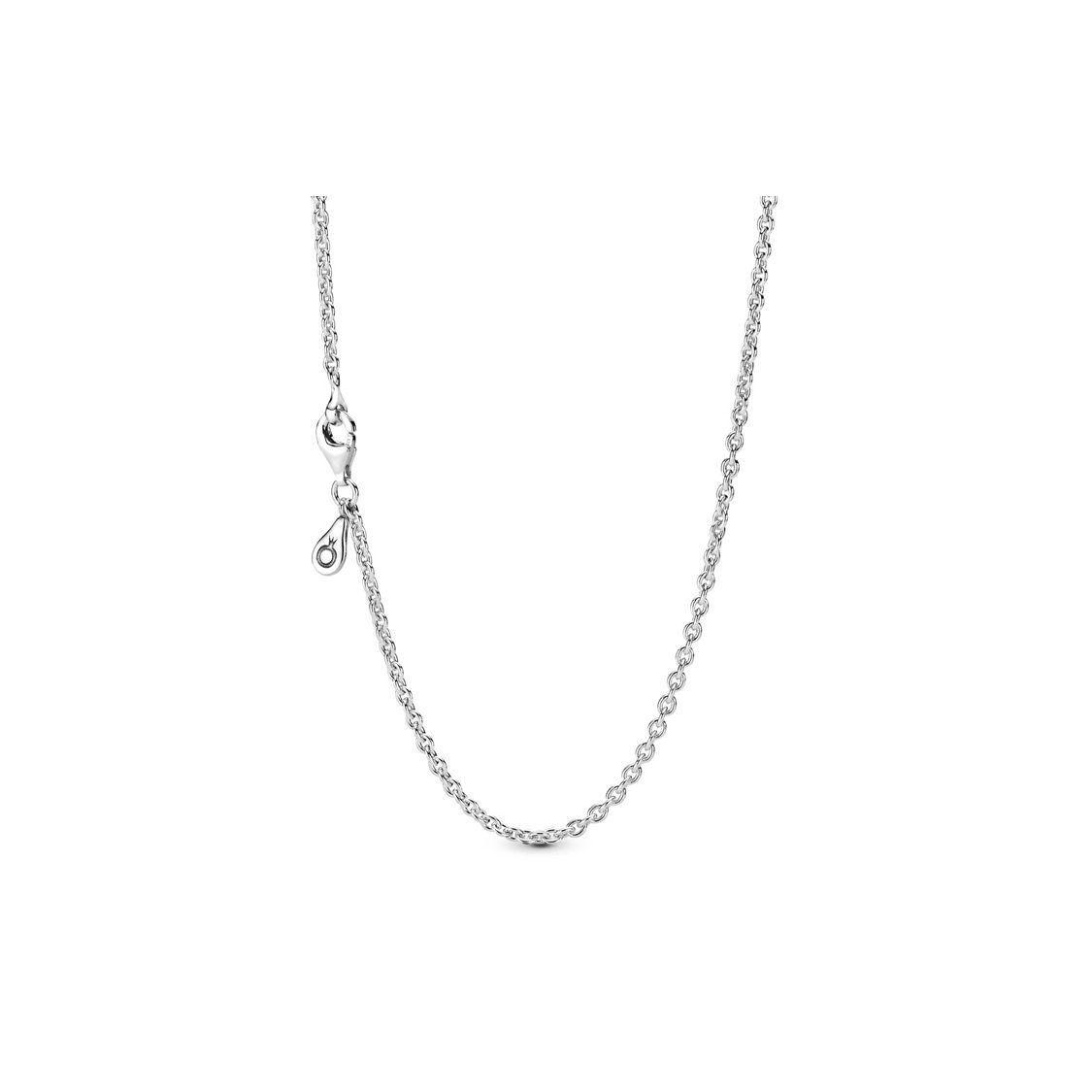 Pandora Basic Simple Chain Compatible With Charms 925 Silver Clavicle Chain Women necklace 590200 Box,45,Silver
