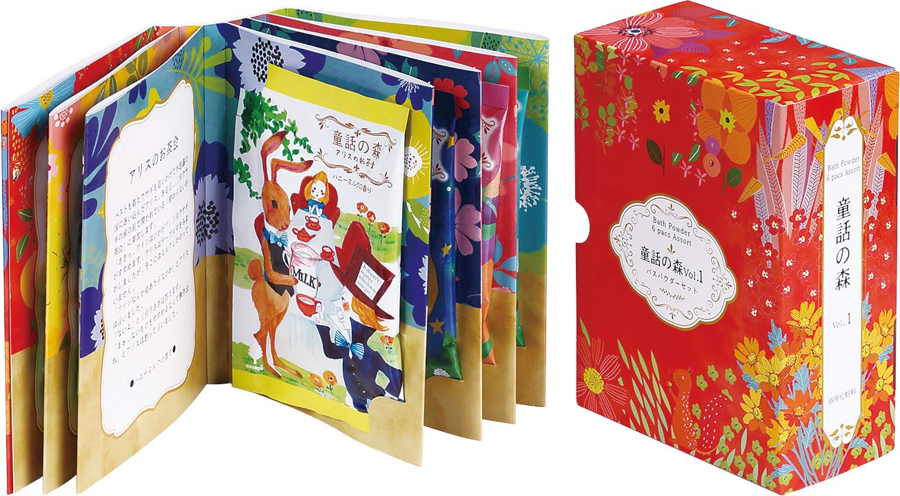 

Kiyo Jochugiku Fairy Tale Forest Book 1 Fairy Tale Motif Bath Additives Citrus Honey Scent for Cute Small Gift Vol. (6 packets) (Individually Wrapped)