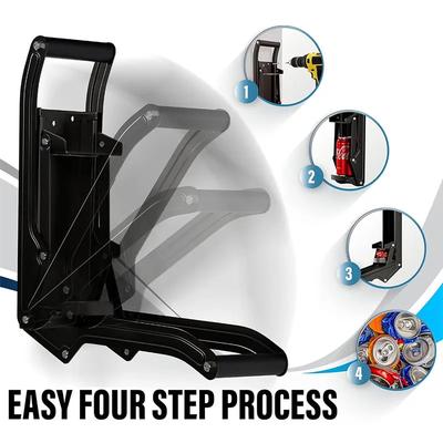 16 Oz Heavy Duty Metal Can Crusher Wall Mounted Bottle Opener Soda Beer Smasher Recycling Tool