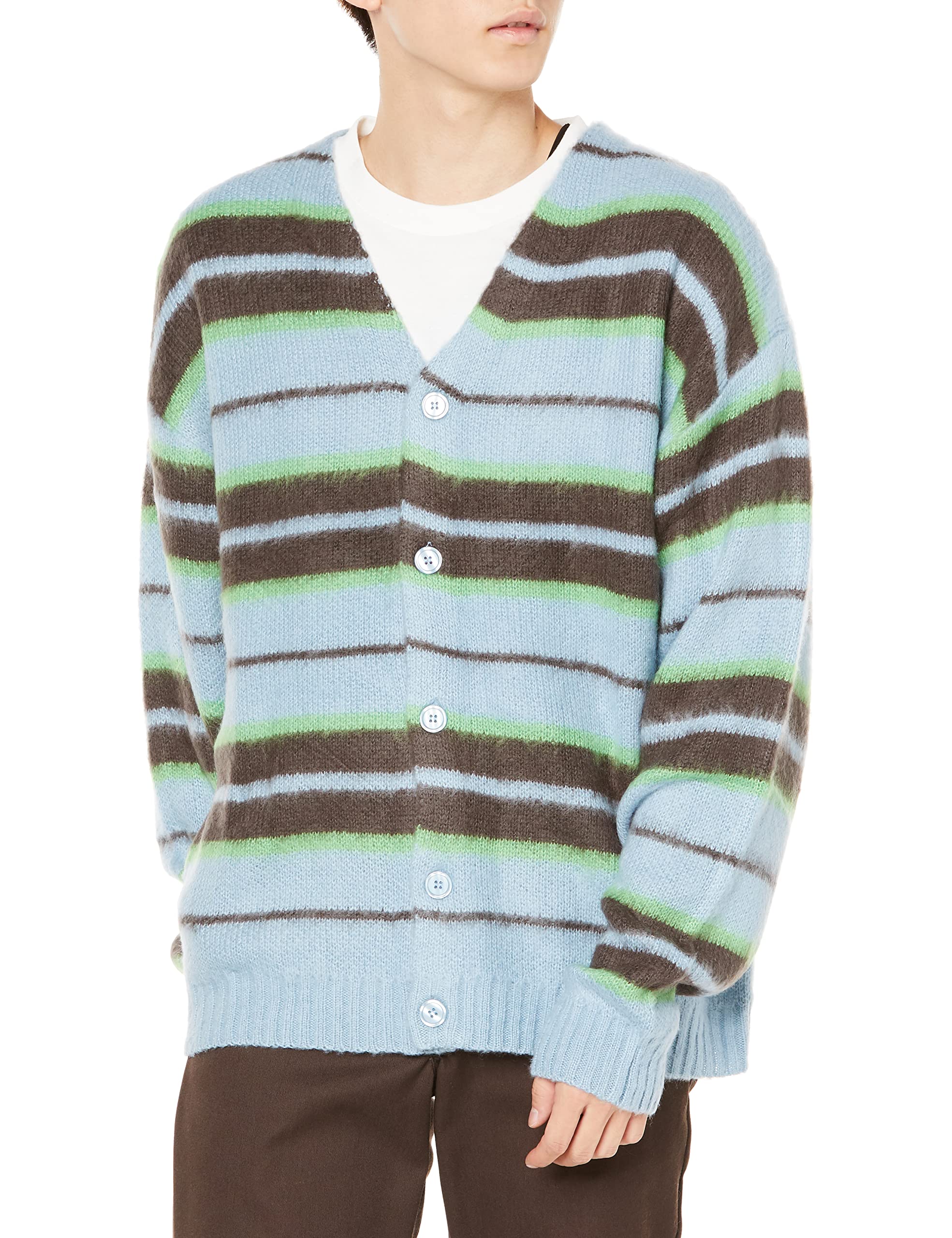 

WEGO Пушистый Принт Длинный Свободный Уличный Корейский Размер Узор 2 Повседневный Кардиган, Рукава типа мохер, Посадка, Осень/Зима, Пушистый, Повседневный, Стиль, Стиль,